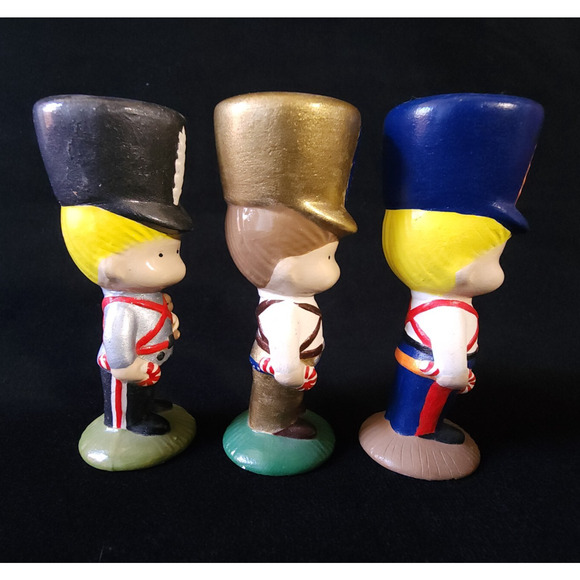 Vintage JWA Joan Walsh Soldiers Lot of 3 Ceramic Christmas Ornaments 1979 Japan - Picture 2 of 5